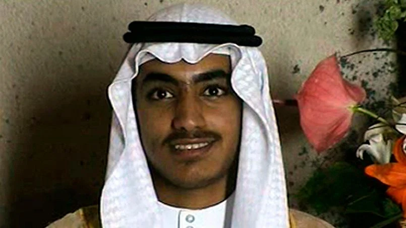 In this image from a video released by the CIA, Hamza bin Laden, the son of of the late al-Qaida leader Osama bin Laden, is seen as an adult at his wedding.
