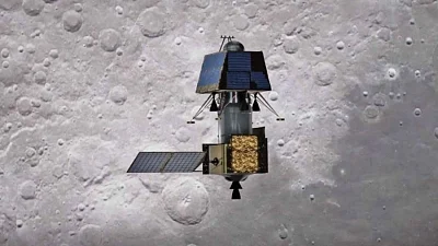 Chennai: India’s first moon lander Vikram successfully separated from its mother spacecraft Chandrayaan-2 on Monday at 1.15 a.m., said Indian Space Research Organisation (ISRO). According to ISRO, the Vikram Lander is currently located in an orbit of 119 km x 127 km. The Chandrayaan-2 Orbiter continues to orbit the Moon in its existing orbit. (Photo: IANS)