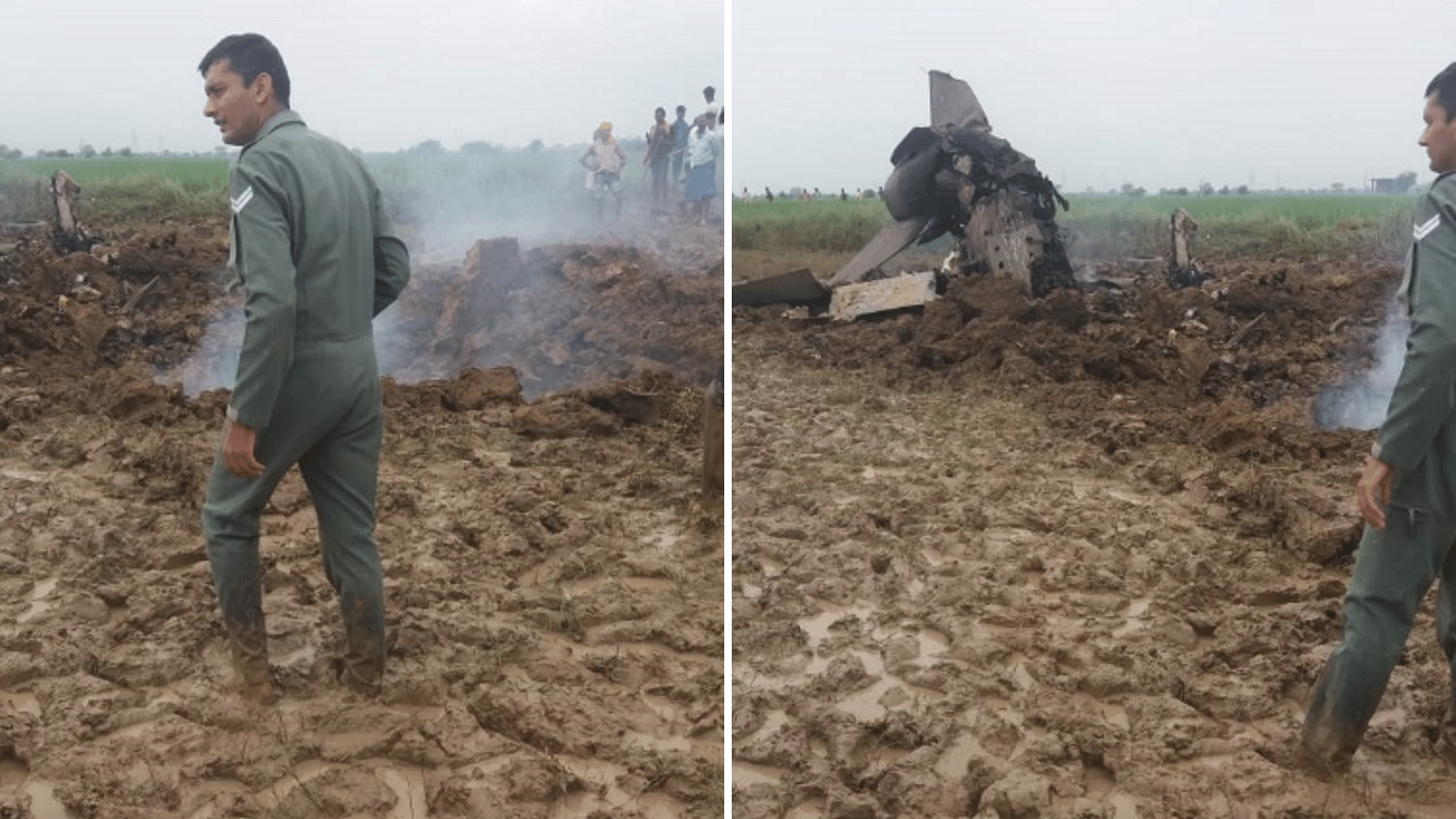 The aircraft was on a routine mission, and crashed around 10 am on Wednesday, 25 September.