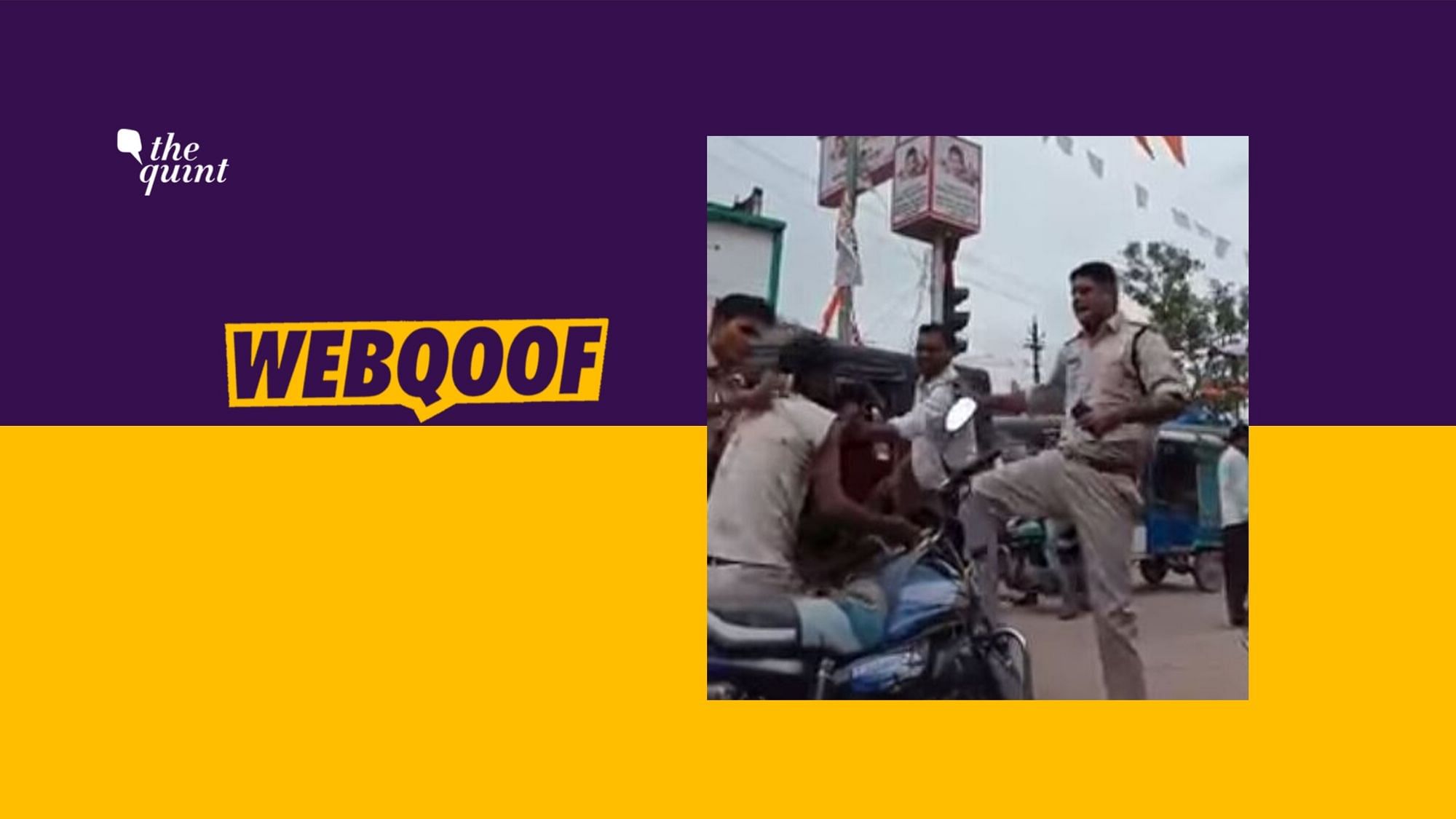 In a viral video from Chhattisgarh’s Mungeli, police personnel are seen thrashing a man.