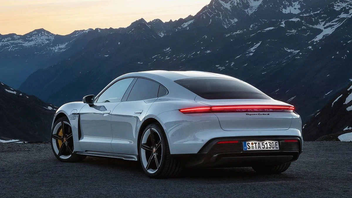 The Taycan is a four-door sports sedan.