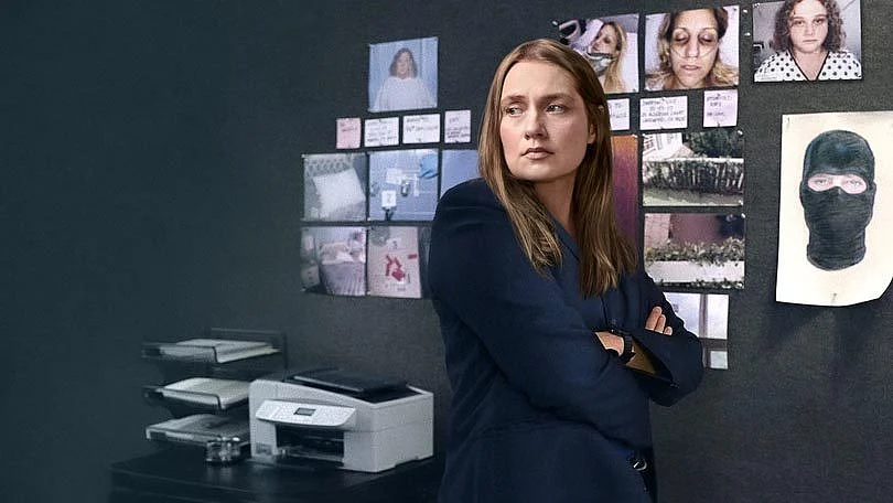 Detective Duvall in a still from <i>Unbelievable</i>.