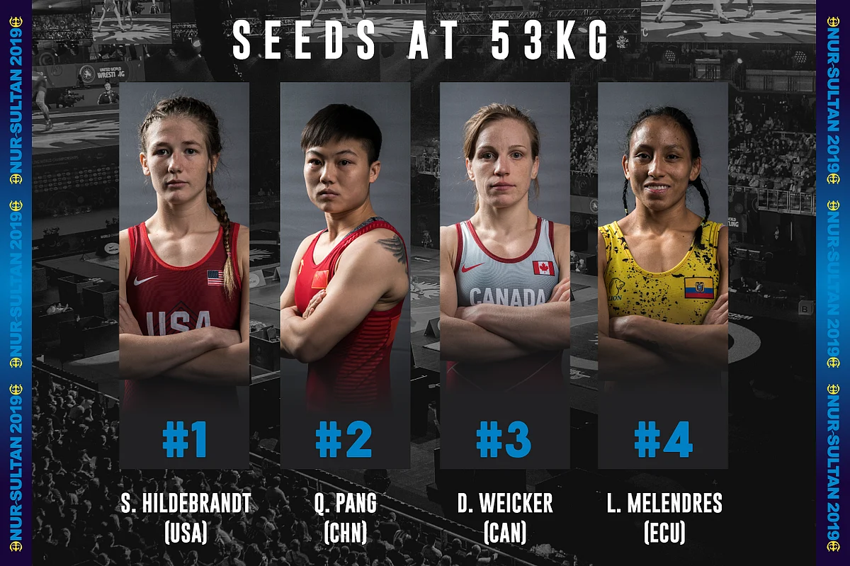 A look at the four seeded wrestlers in Vinesh’s category at the 2019 World Championships.