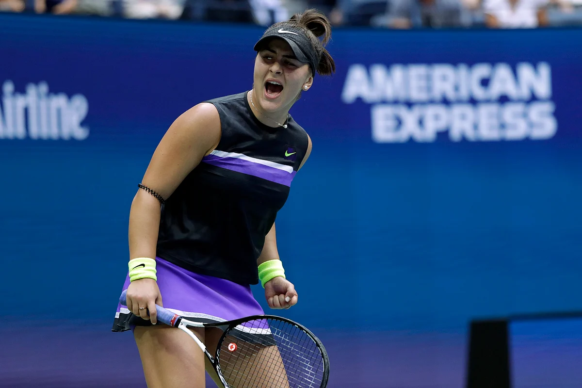 Bianca Andreescu is the first woman to win the trophy at Flushing Meadows in her tournament debut in the Open era