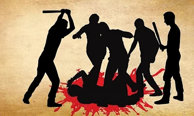 tied up to an electric pole and thrashed for over nine hours by a group of local residents near Guduvancherry.