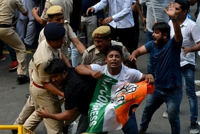 66 Youth Congress workers detained after scuffle with cops