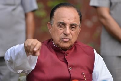 New Delhi: BJP leader Subramanian Swamy addresses a press conference, in New Delhi on June 27, 2018. (Photo: IANS)