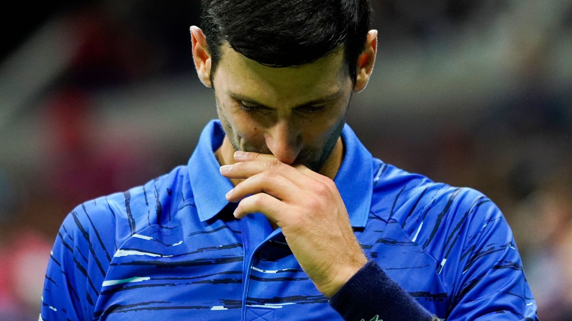Djokovic was trailing 6-4, 7-5, 2-1 when he quit.
