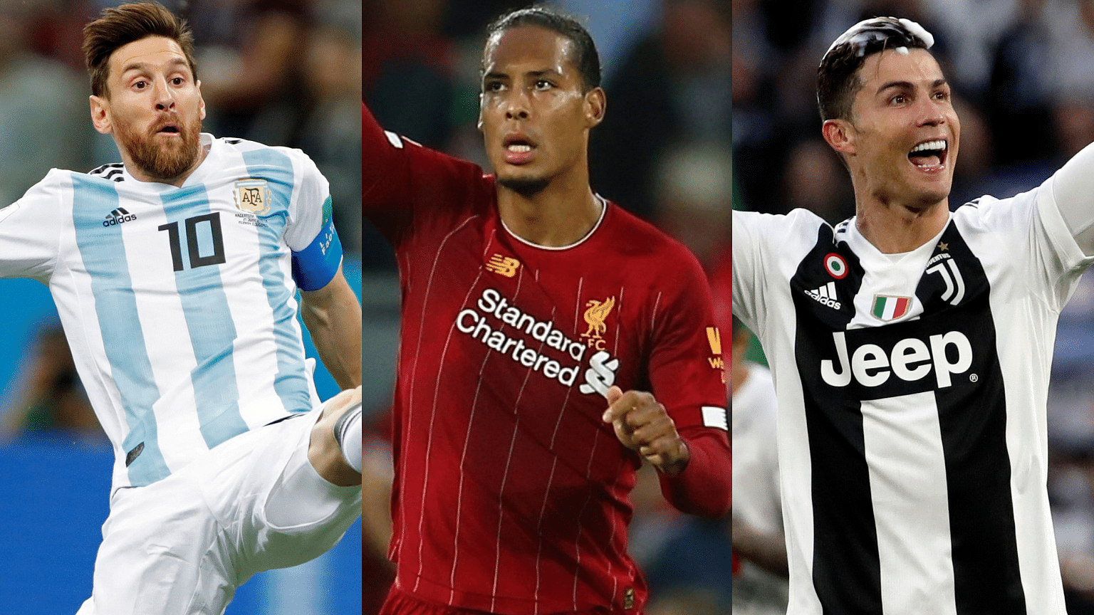 Netherlands defender Virgil van Dijk has joined five-time winners Cristiano Ronaldo and Lionel Messi as the three finalists for the FIFA best player award.