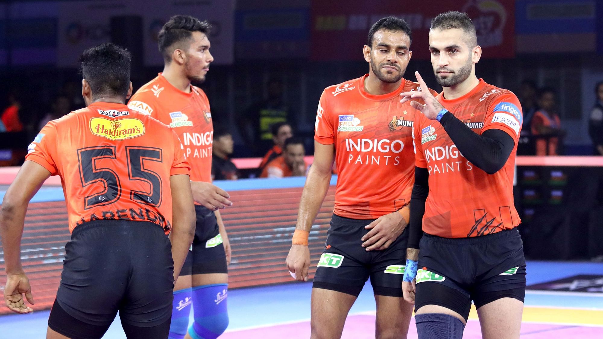 Iranian defender Fazel Atrachali clinched a ‘High Five’ and led their defence with perfection to help U Mumba beat Telugu Titans 41-27 