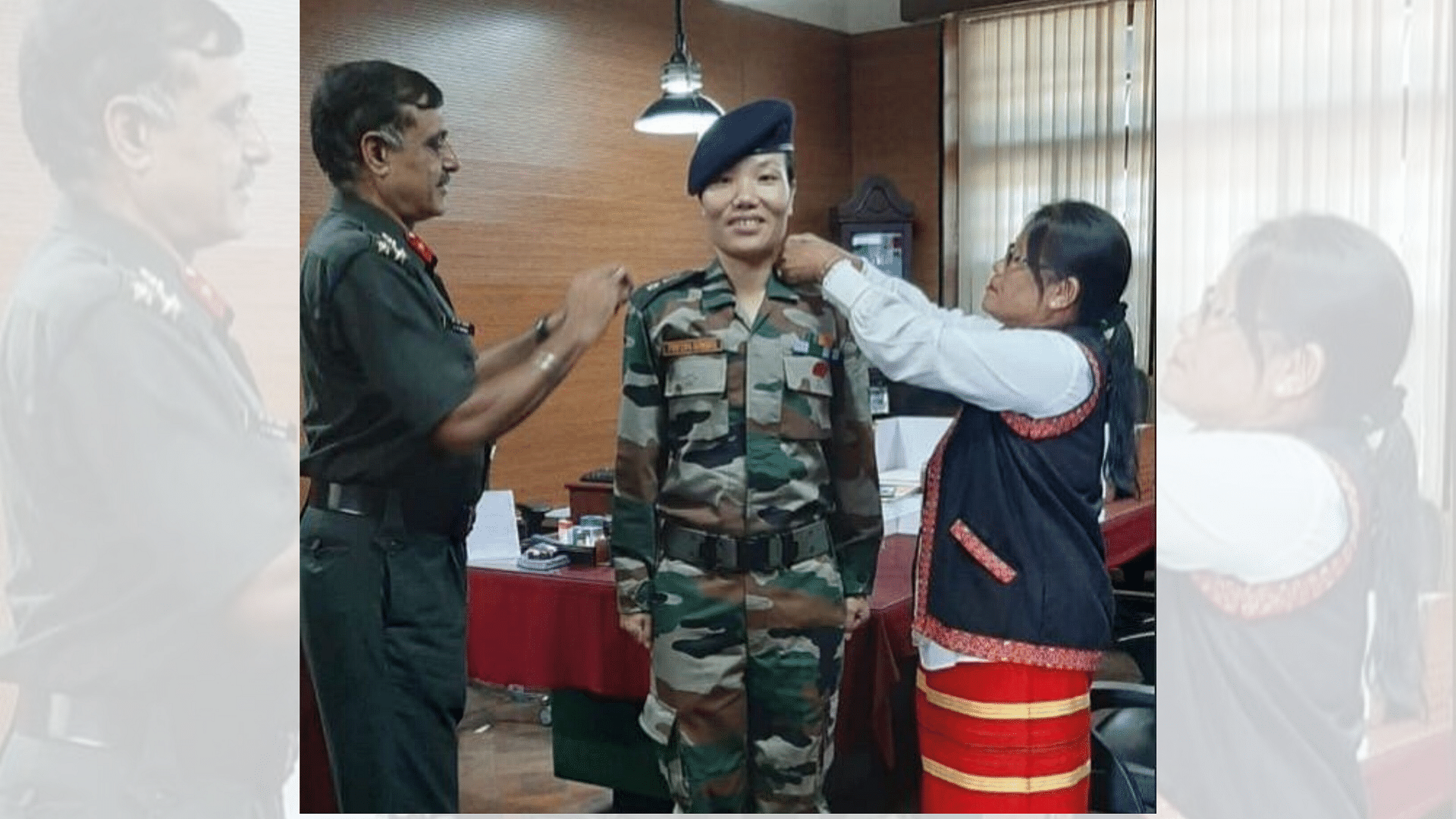 Ponung Doming was elevated from the post of Army Major on Monday, 23 September.