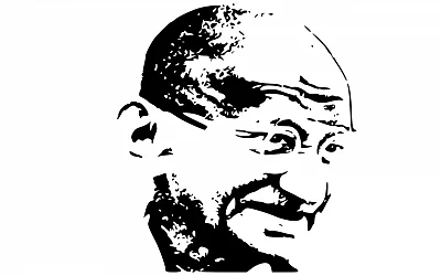 Mahatma Gandhi.