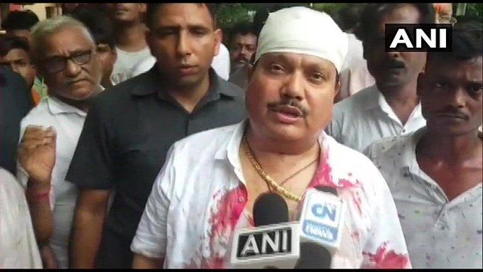 BJP MP from Barrackpore in West Bengal, Arjun Singh, suffered head injuries on Sunday when police allegedly indulged in baton charge at Kankinara in West Bengal’s North 24 Parganas district to lift a road blockade by a group of persons.