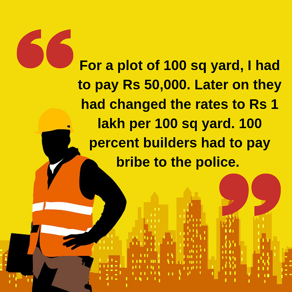 A local builder has admitted that rates were fixed for illegal construction in Shahberi.