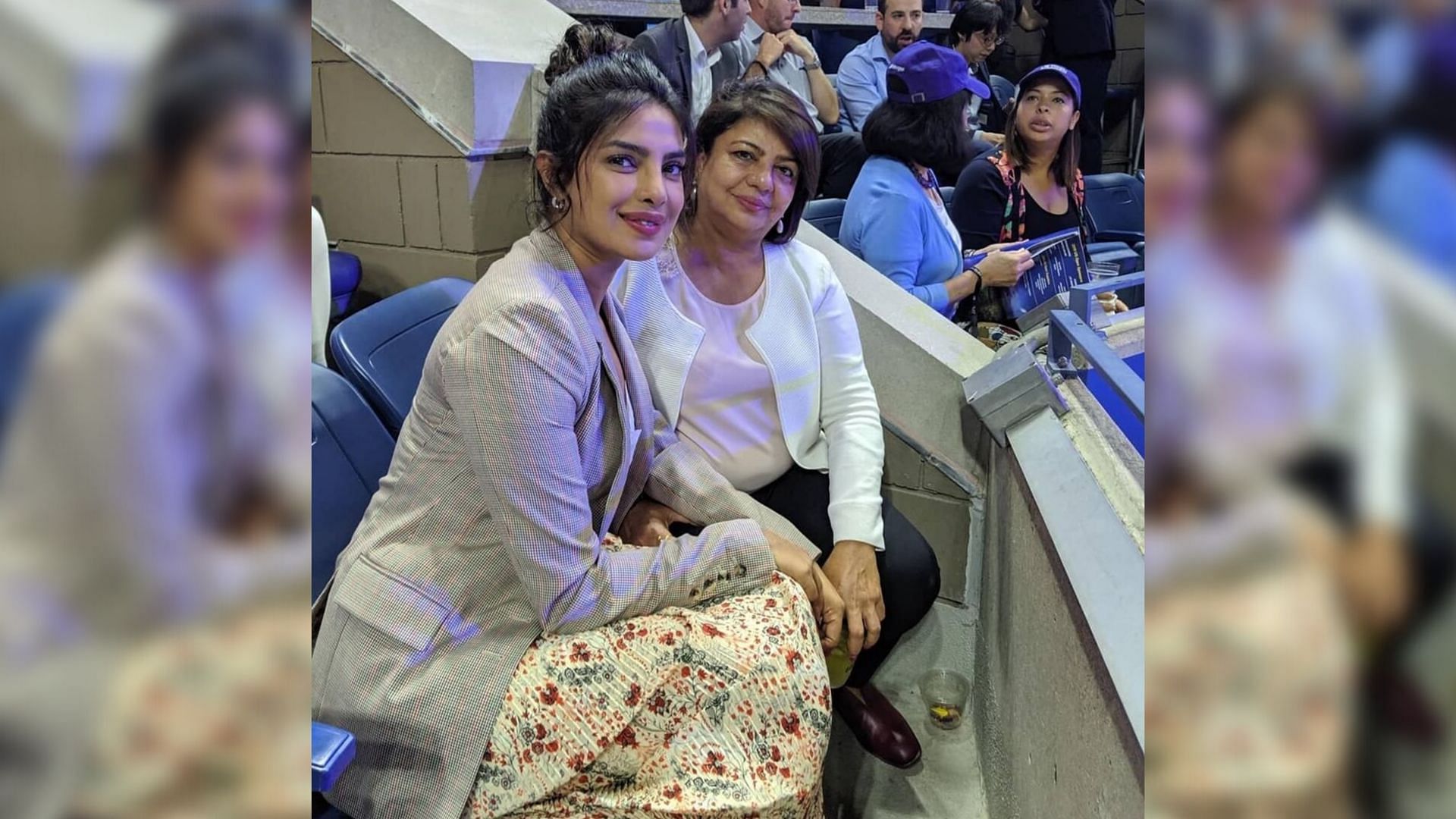 Priyanka with her mother Madhu Chopra.