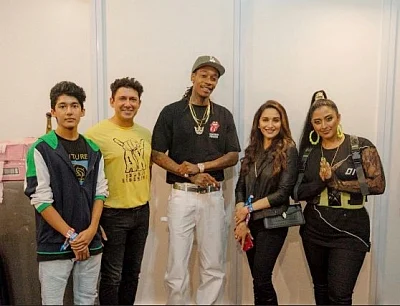 Actress Madhuri Dixit Nene had a great time attending Wiz Khalifa