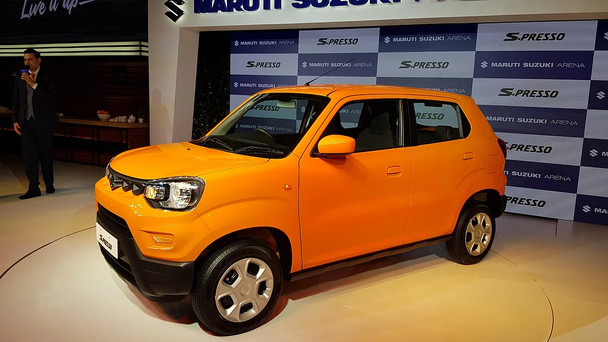 The S-Presso runs on 14-inch steel wheels with 165/70 R14 tyres. 