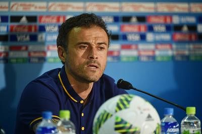 Luis Enrique. (Xinhua/Liu Yun/IANS)