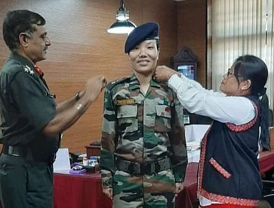 Major Ponung Doming has become the first Army officer from Arunachal Pradesh to achieve the distinction of being elevated to the rank of a Lieutenant Colonel. Doming, a resident of Pasighat in East Siang district of Arunachal Pradesh, had been commissioned into the Indian Army in 2008. She had followed it up with a degree in civil engineering.
