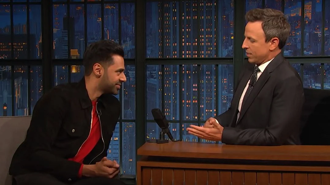 Hasan Minhaj on <i>Late Night with Seth Meyers</i>.