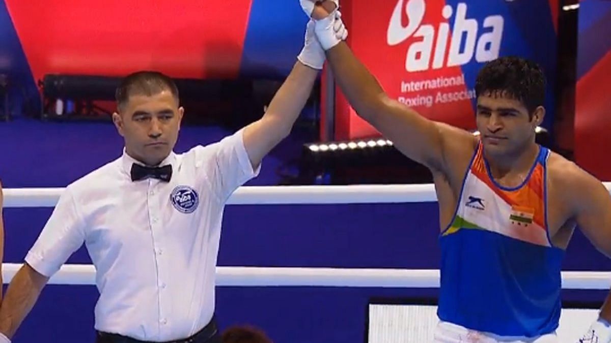 Brijesh Yadav has won his opening bout at the World Men’s Boxing Championships.