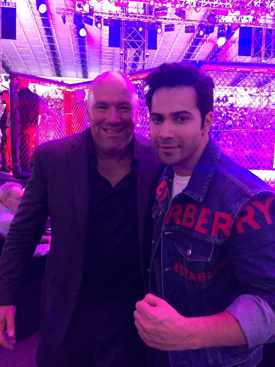 Varun was invited as a special guest by UFC president Dana White.