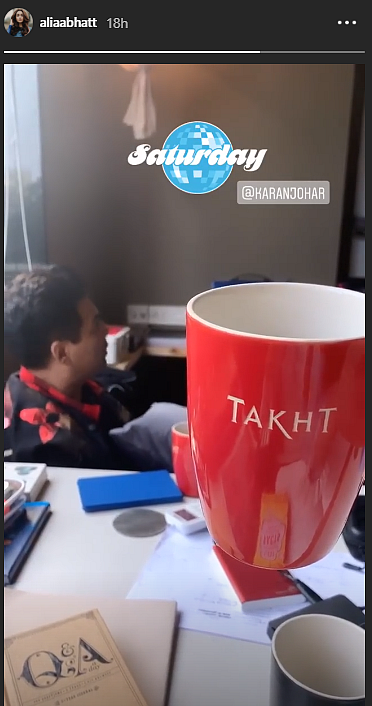 Alia Spends Sunday Prepping for ‘Takht’ With Karan Johar