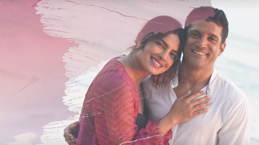 Priyanka Chopra and Farhan Akhtar in <i>The Sky Is Pink.</i>