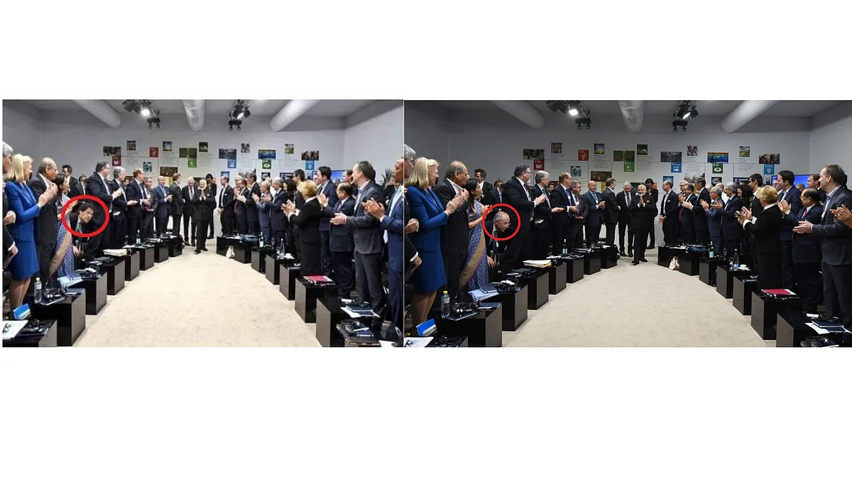 Viral picture (left) and Original picture (right)