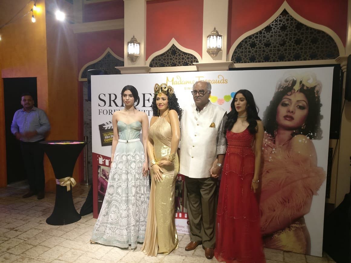 Sridevi’s wax statue was unveiled at Madame Tussauds, Singapore