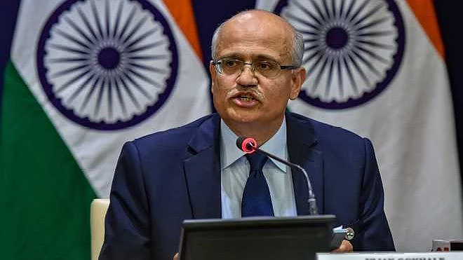 Foreign Secretary Vijay Keshav Gokhale.
