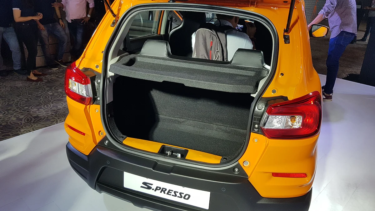 The Maruti S-Presso has 240 litres of boot space. 