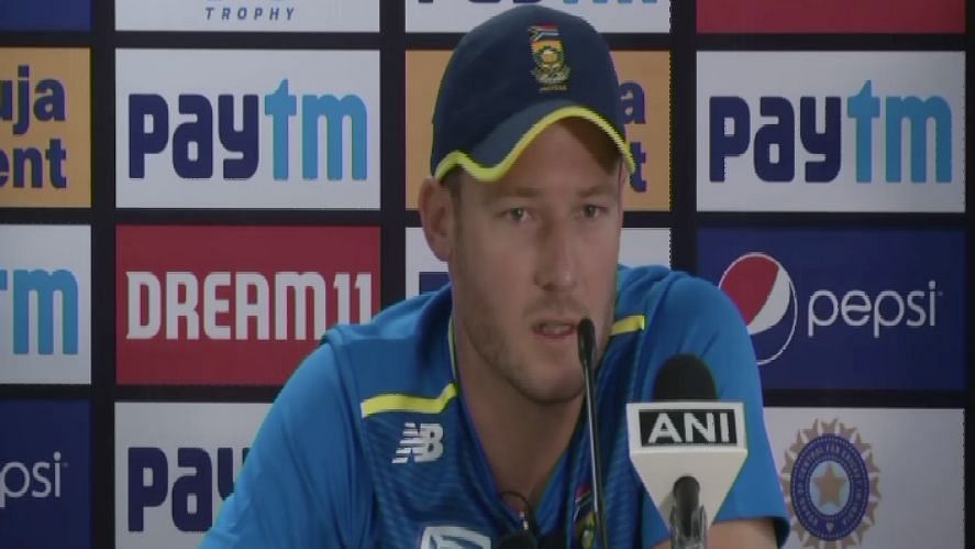 South Africa’s David Miller addressing the media ahead of the first T20I between India and South Africa in Dharamshala.