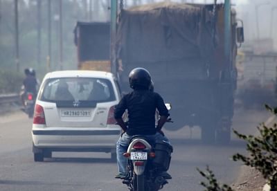 A truck releases toxic fumes. (File Photo: IANS)