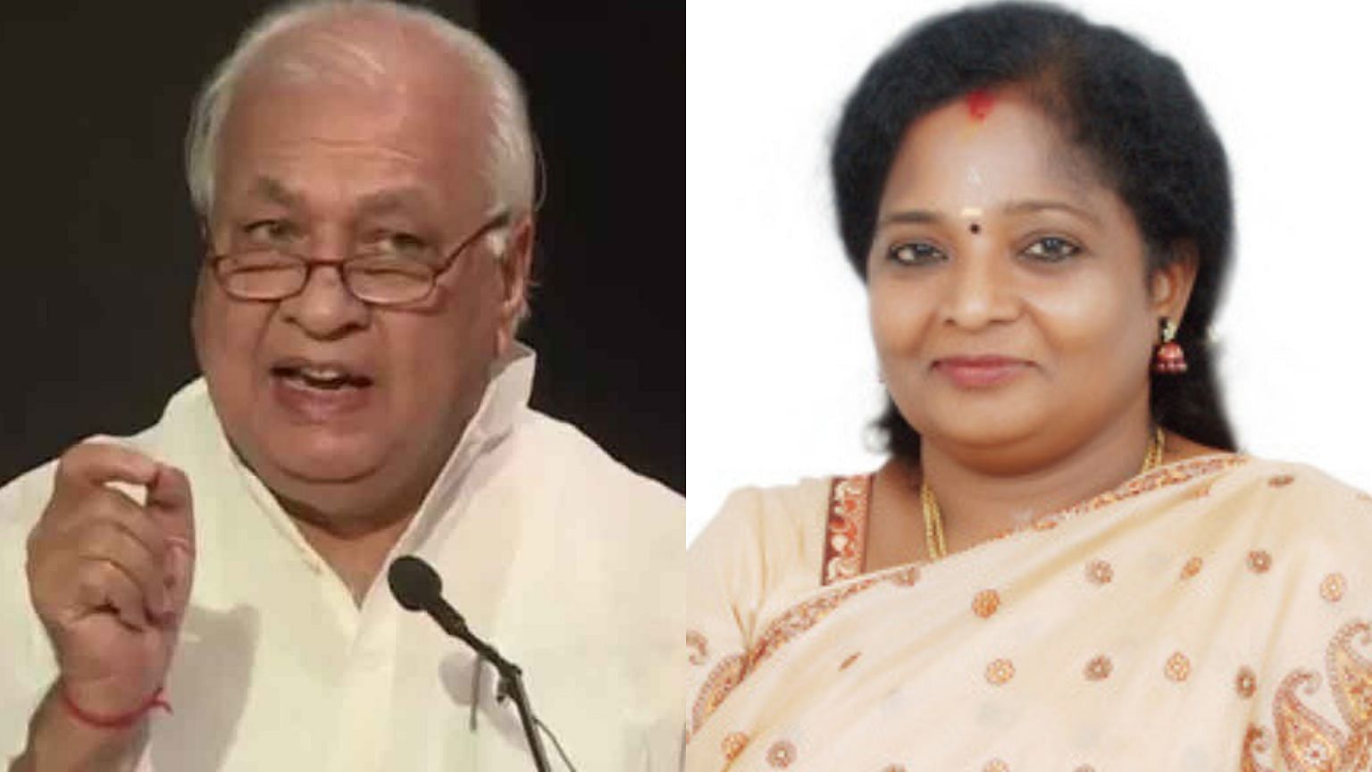 Former Union Minister Arif Mohammad Khan and BJP Tamil Nadu President Tamilisai Soundararajan are among five new governors of states appointed by President Ram Nath Kovind on Sunday, 1 September 2019.