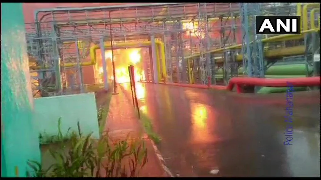 A fire broke out at Oil and Natural Gas Corporation plant in Navi Mumbai, on Tuesday, 3 September.