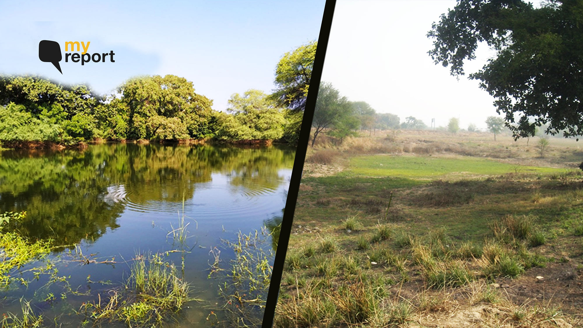 One of the three lakes revived by citizens of Dwarka.&nbsp;