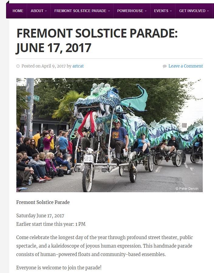 A video of Solstice Parade celebration being shared as Americans expressing displeasure against Trump.