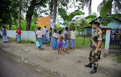 The under-construction detention camp at Matia in western Assama