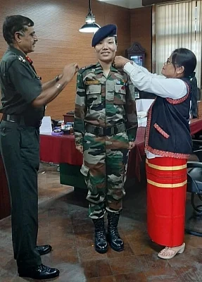 Major Ponung Doming has become the first Army officer from Arunachal Pradesh to achieve the distinction of being elevated to the rank of a Lieutenant Colonel. Doming, a resident of Pasighat in East Siang district of Arunachal Pradesh, had been commissioned into the Indian Army in 2008. She had followed it up with a degree in civil engineering.