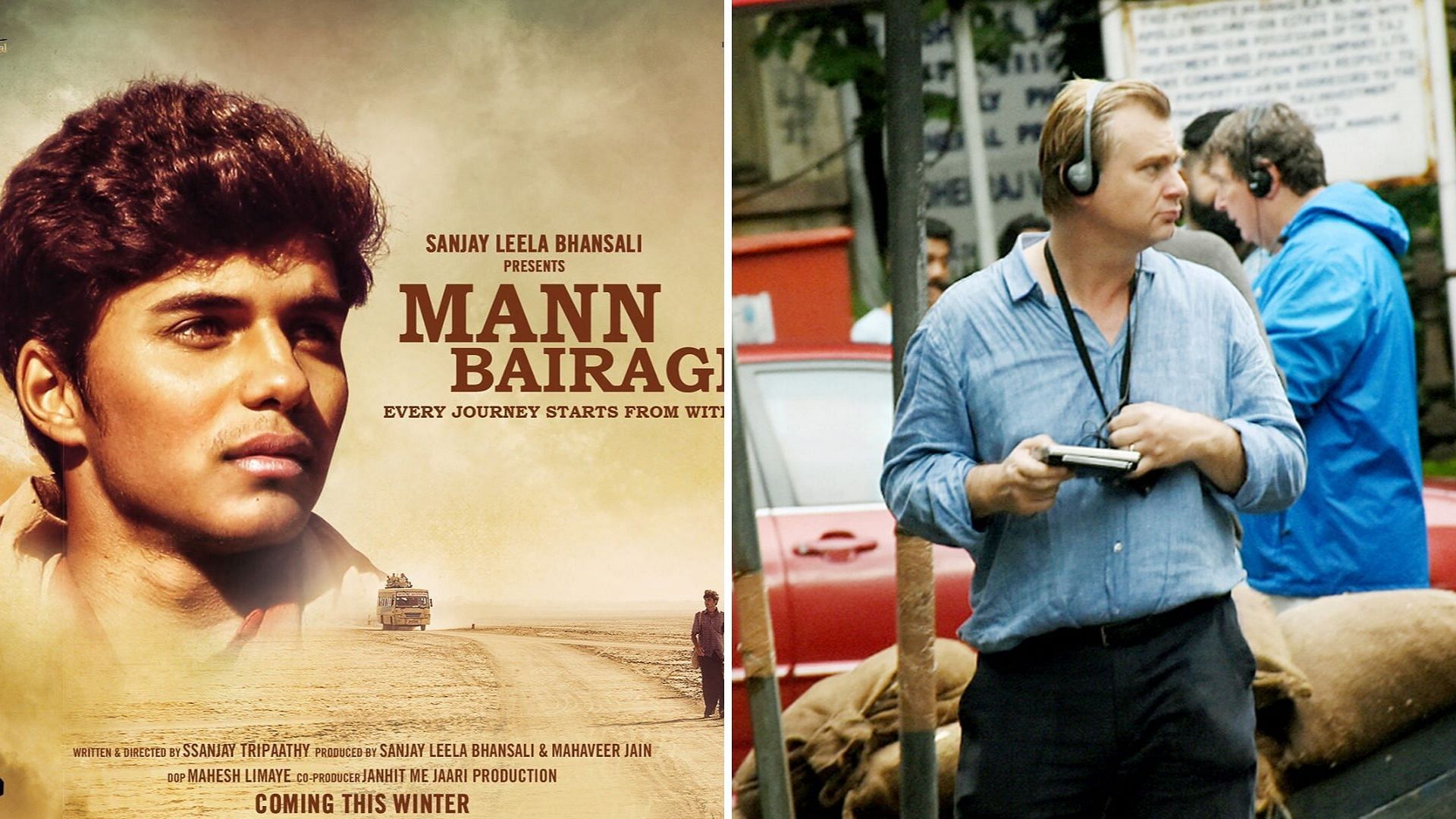 A poster for Sanjay Leela Bhansali’s film on a young Modi; Christopher Nolan shooting for Tenet in Mumbai.