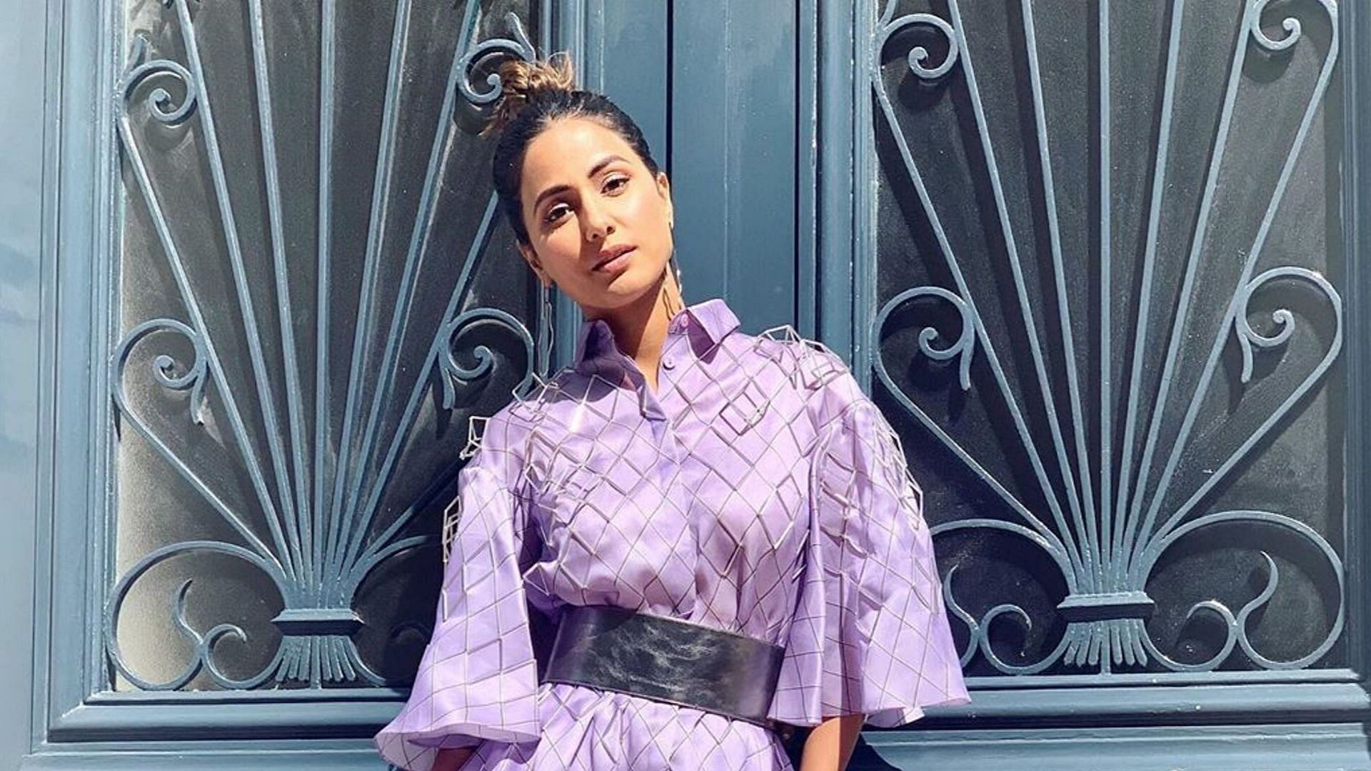 Actor Hina Khan at Cannes 2019.
