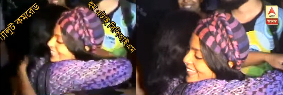 Left: WhatsApp video. Right: ABP Ananda video