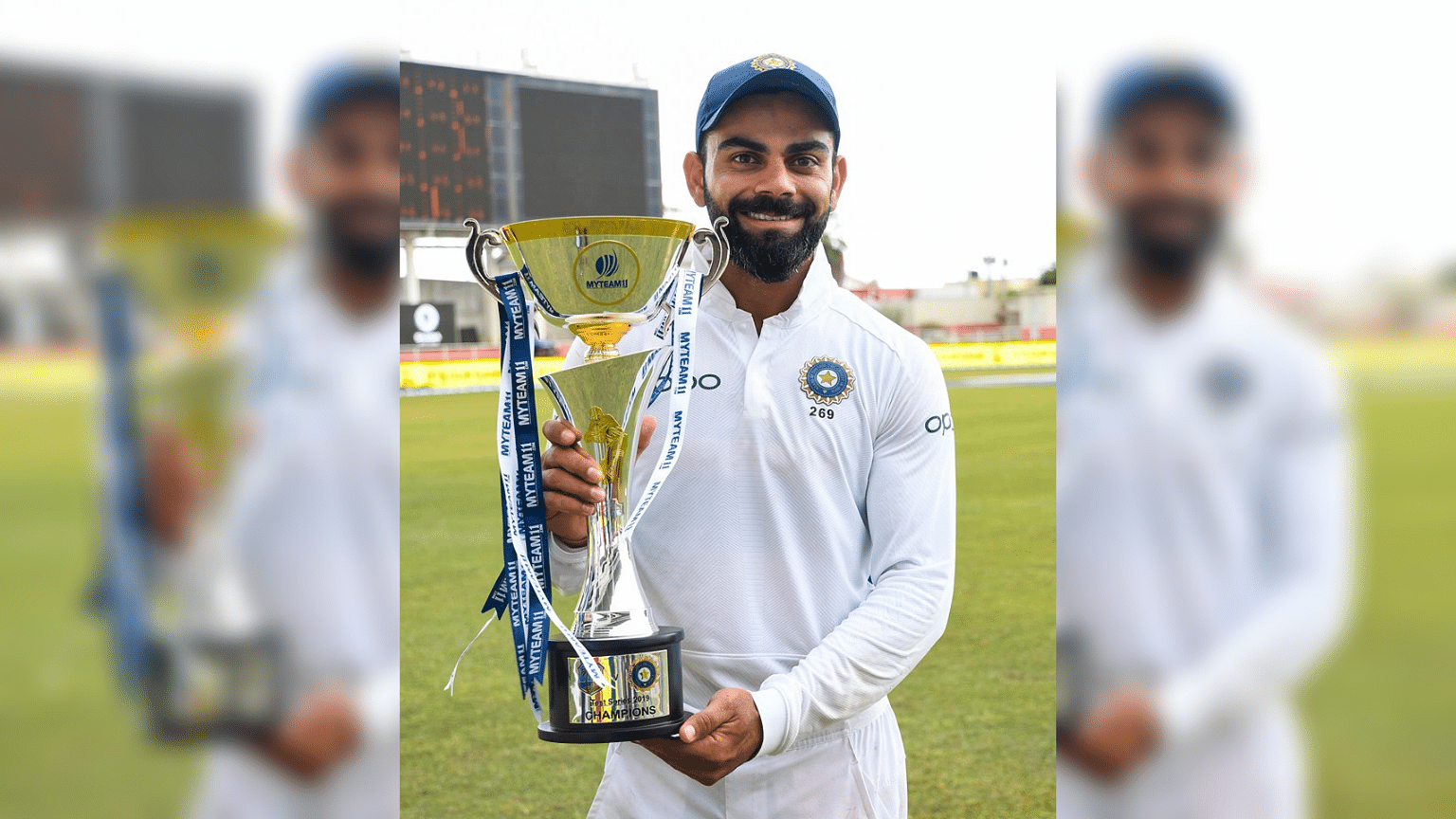 Virat Kohli became India’s most successful Test captain as India beat West Indies by 257 runs on Monday.