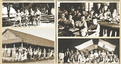 A photograph of the Polish hockey team at the time of WW-II that lived in Kolhapur, Maharashtra.
