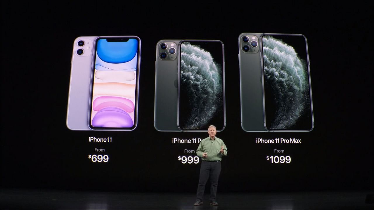 Apple iPhone 11 Price in India: Phil Schiller announcing the prices of the new iPhones.