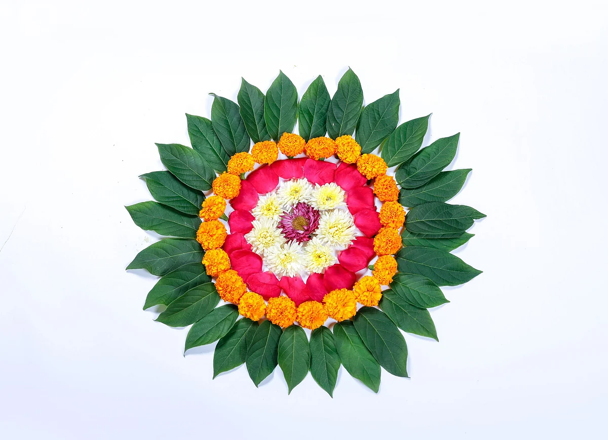 Decorate your house with beautiful rangoli.