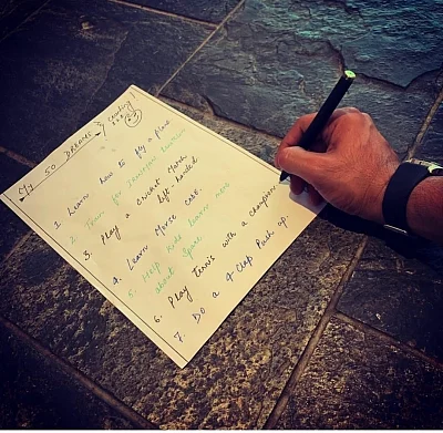 With a filmography boasting of titles like "Kai Po che", "M.S. Dhoni: The Untold Story" and latest release "Chhichhore" , actor Sushant Singh Rajput has carved a niche for himself in Hindi filmdom. But he has a lot more to do in his life. Sushant on Saturday took to Instagram and shared his wish list.