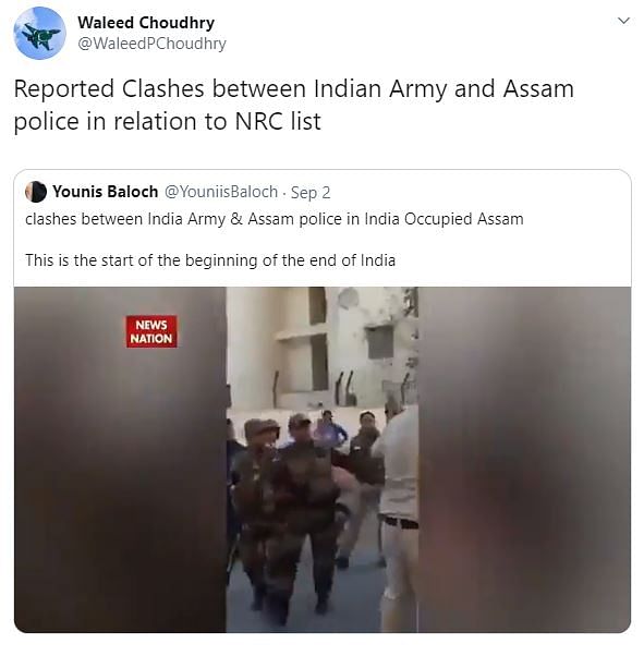 The visuals are from a clash between Army personnel & the Delhi Police in the Cantonment Area in February 2018.