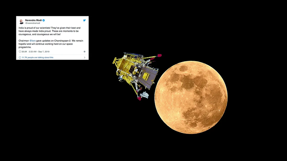 PM Narendra Modi in a tweet consoled the scientists at ISRO and said “Nation is proud of you.”